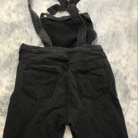 Black Stretched Denim Overall - Picture 3 of 5